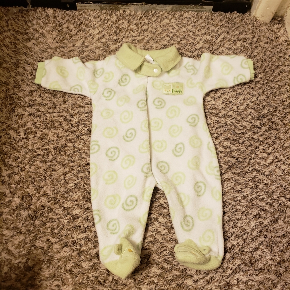 Froggy onesie with footies